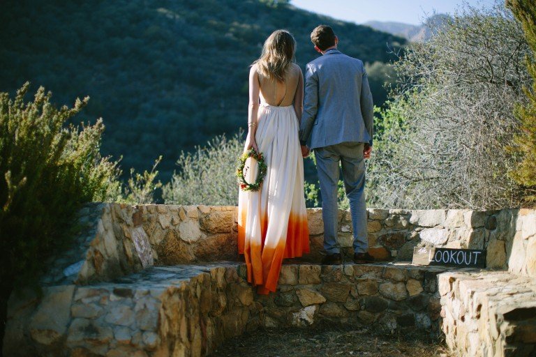 Malibu Hills, CA Intimate Wedding Photos