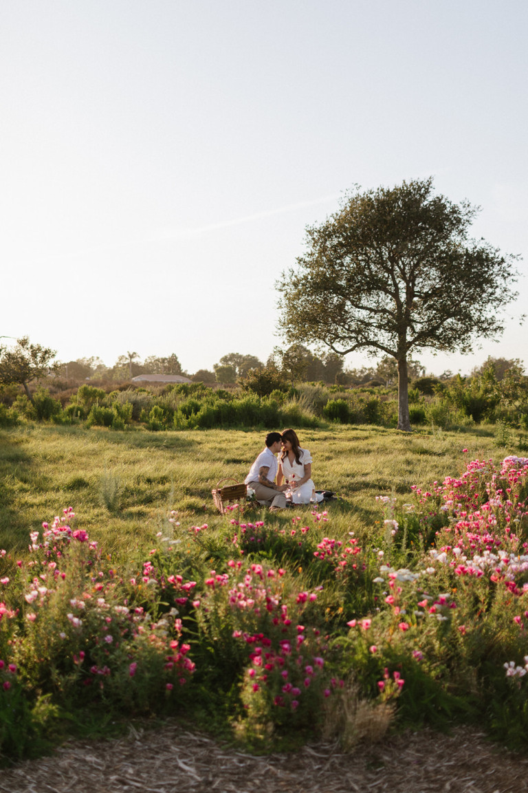 Noguchi Garden, Costa Mesa Engagement Photos