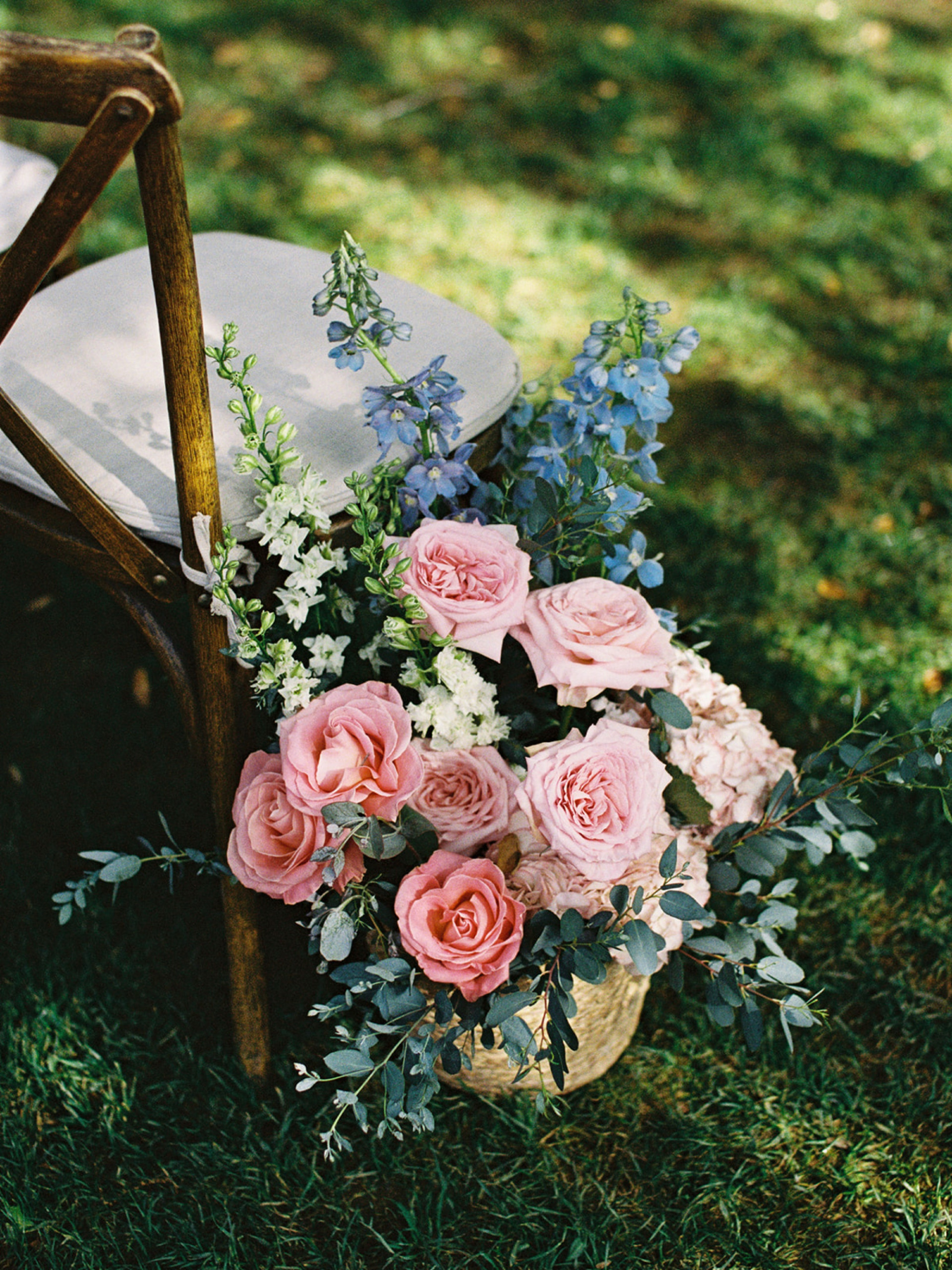 film photography for weddings; florals and ceremony details