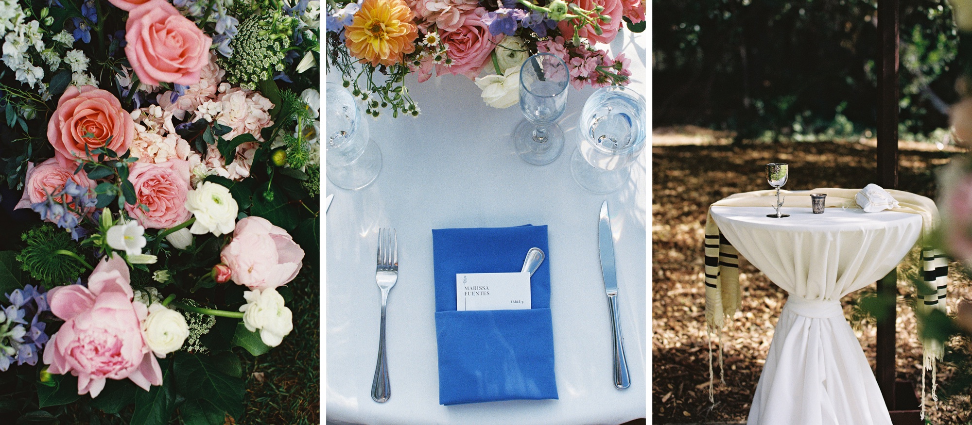 Jewish wedding ceremony under the chuppah at Temecula Creek Inn; Southern California wedding venues