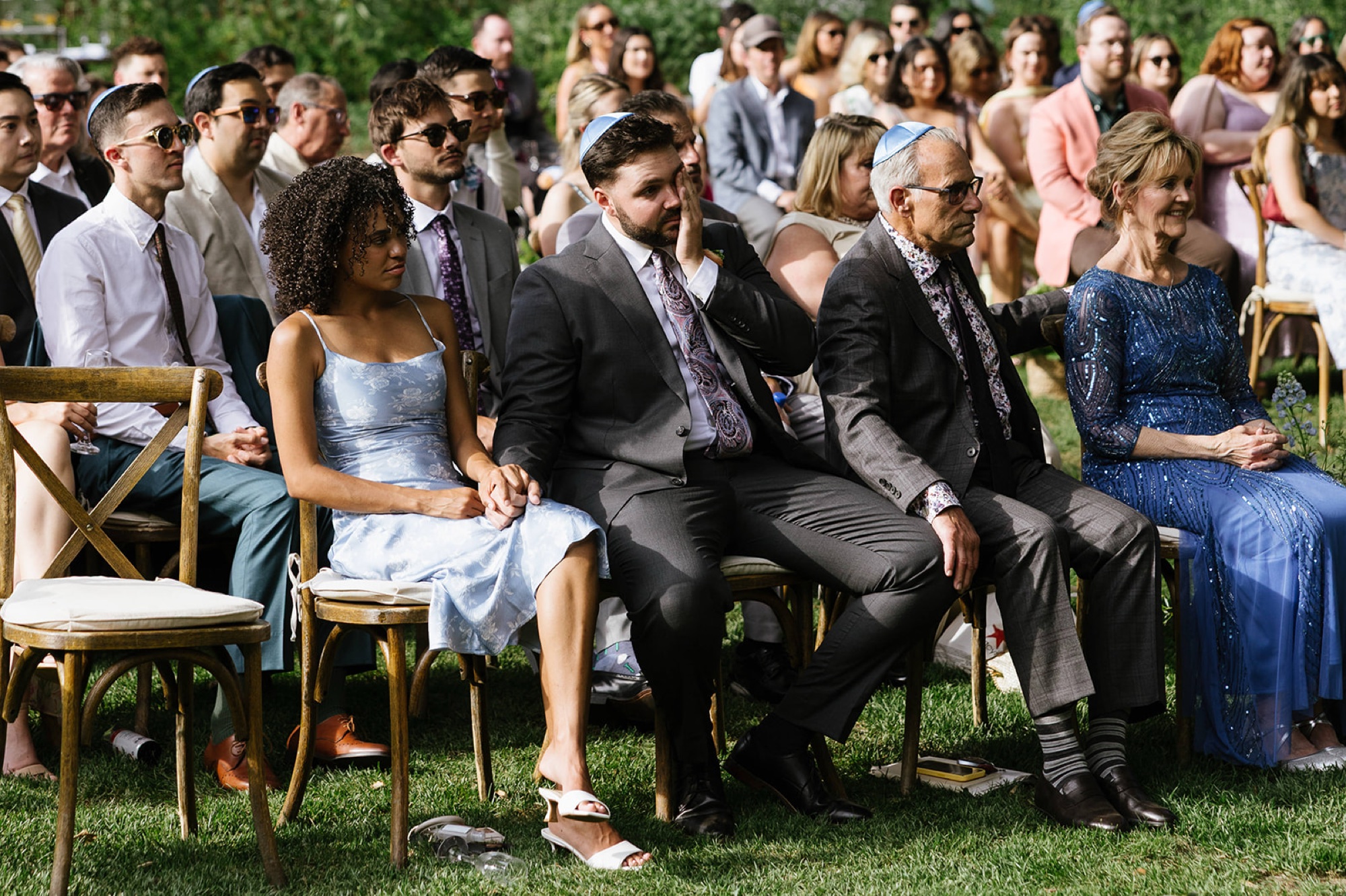 Jewish wedding ceremony under the chuppah at Temecula Creek Inn; Southern California wedding venues