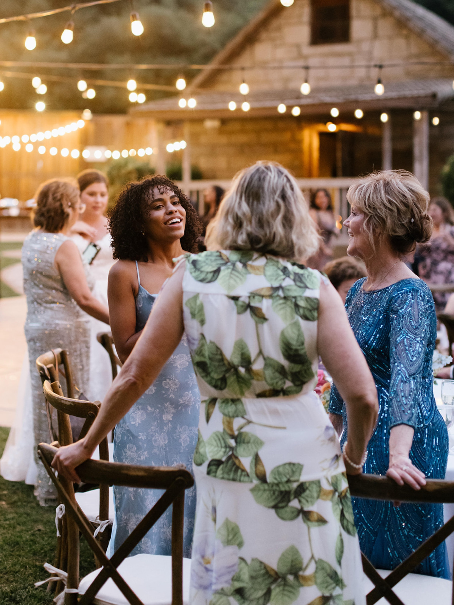 Outdoor wedding reception photography at Temecula Creek Inn