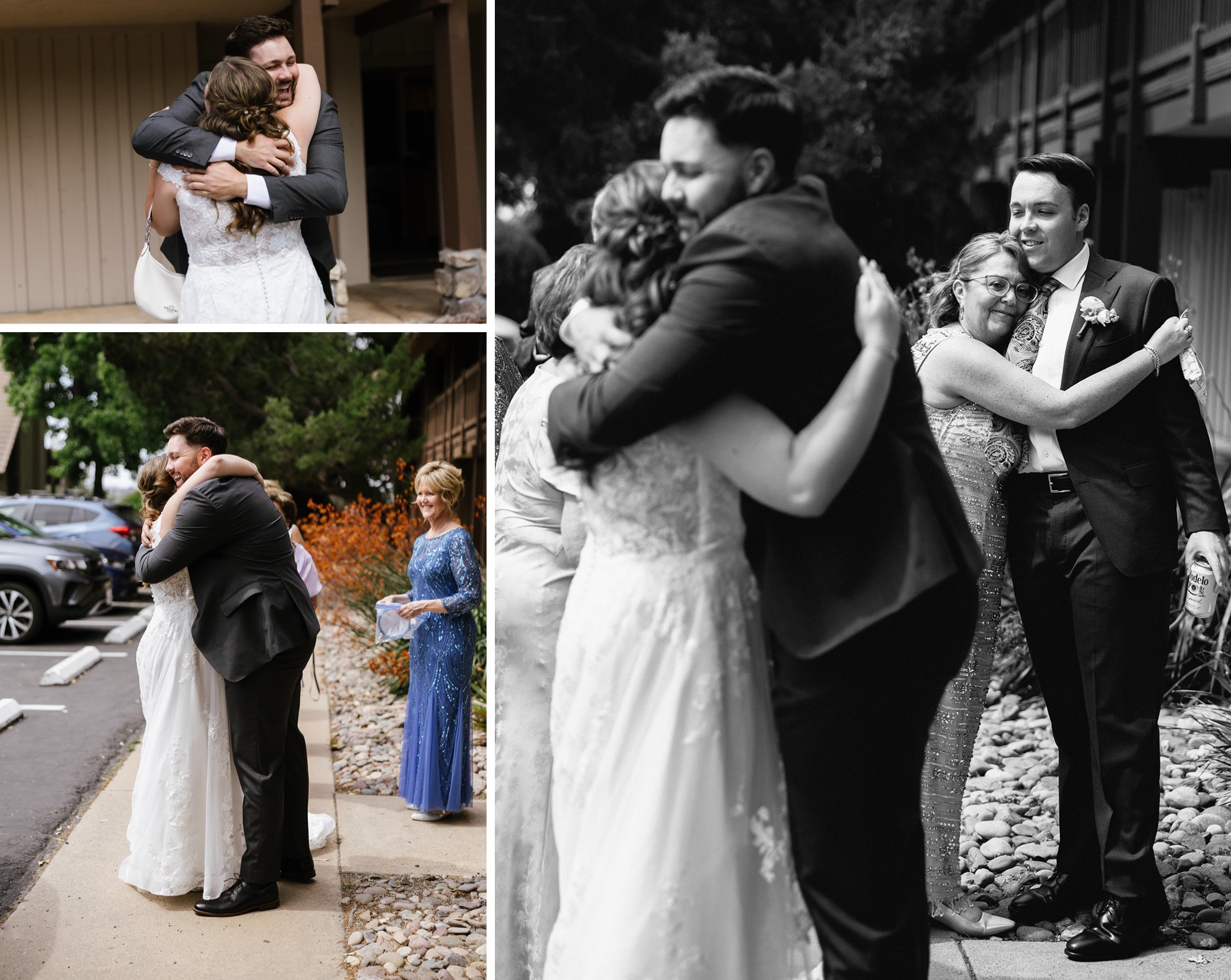 how to take emotional family photos on wedding day