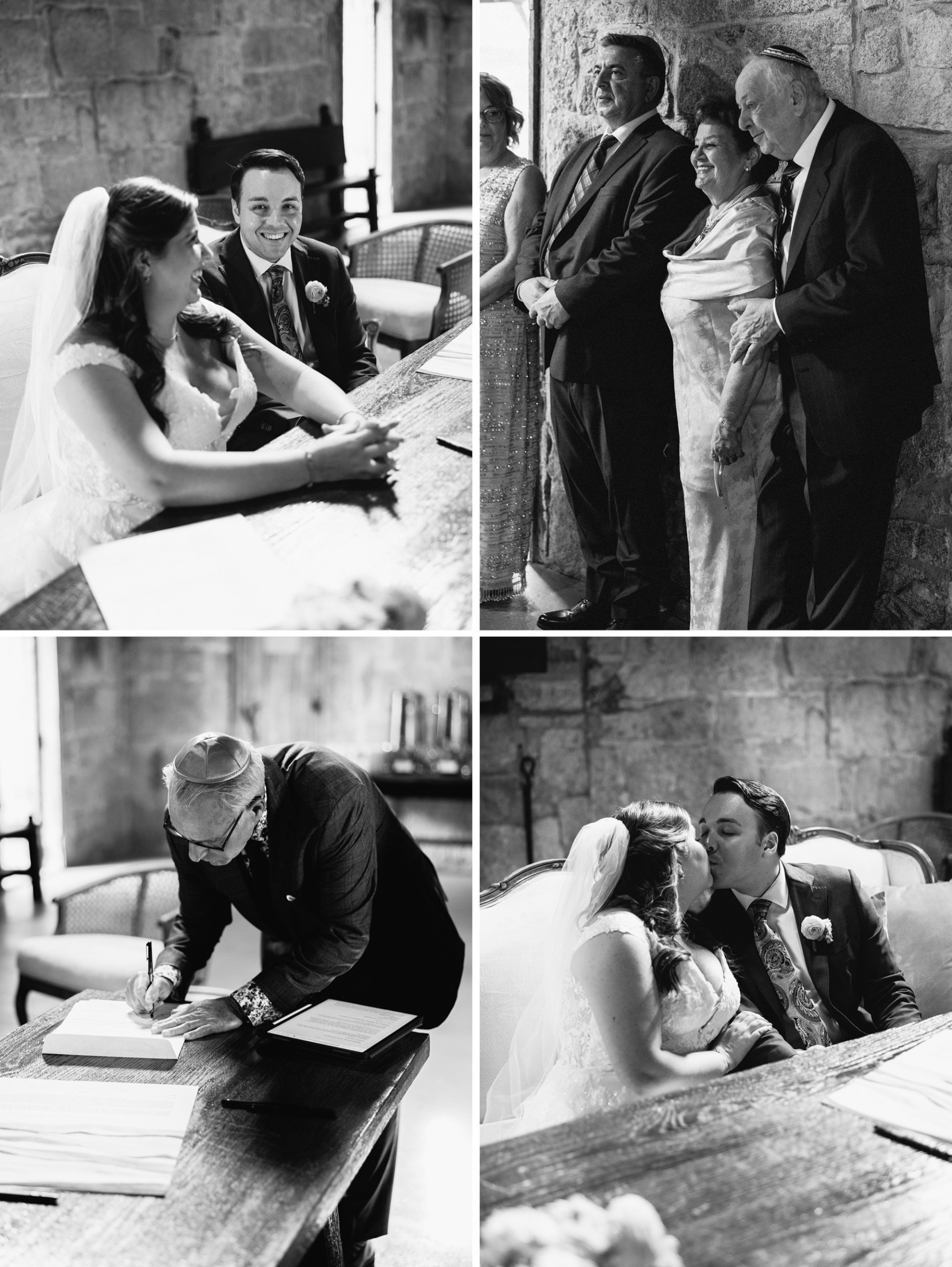 ketubah signing wedding photos at Temecula Creek Inn