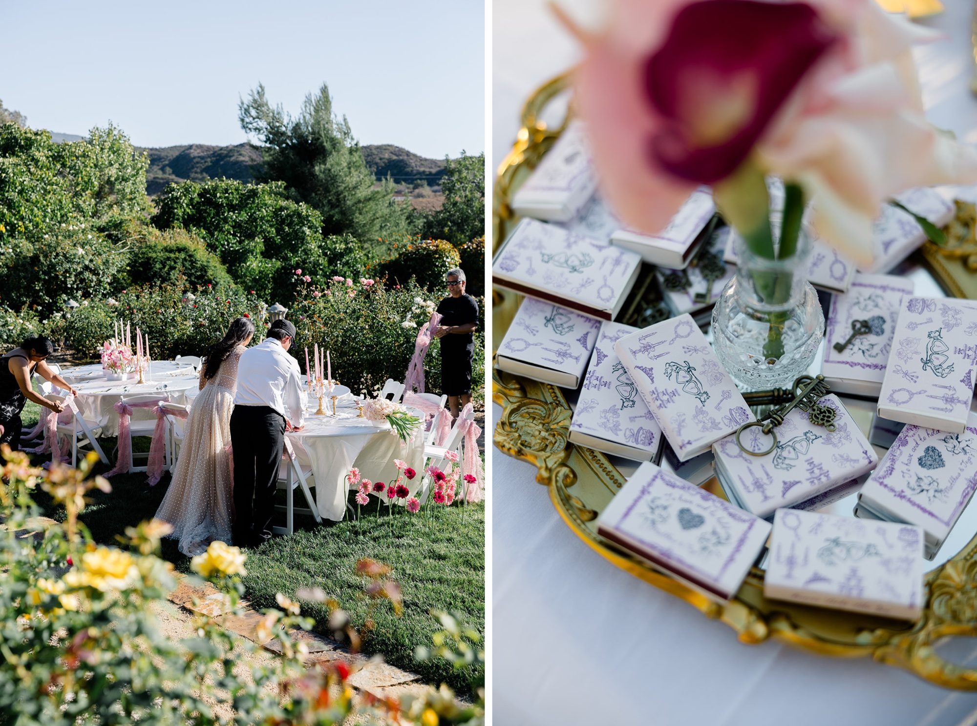 wedding style and design at Ivy Manor Temecula; California wine country wedding